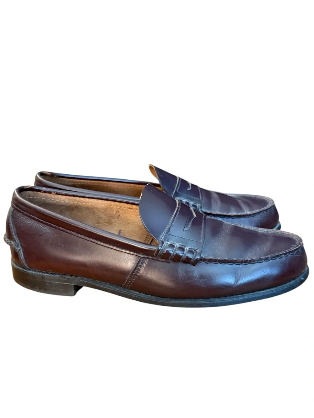 Vintage Sebago Classic Dan Beefroll Penny Loafers Men's 9.5 3E Burgundy Oxblood